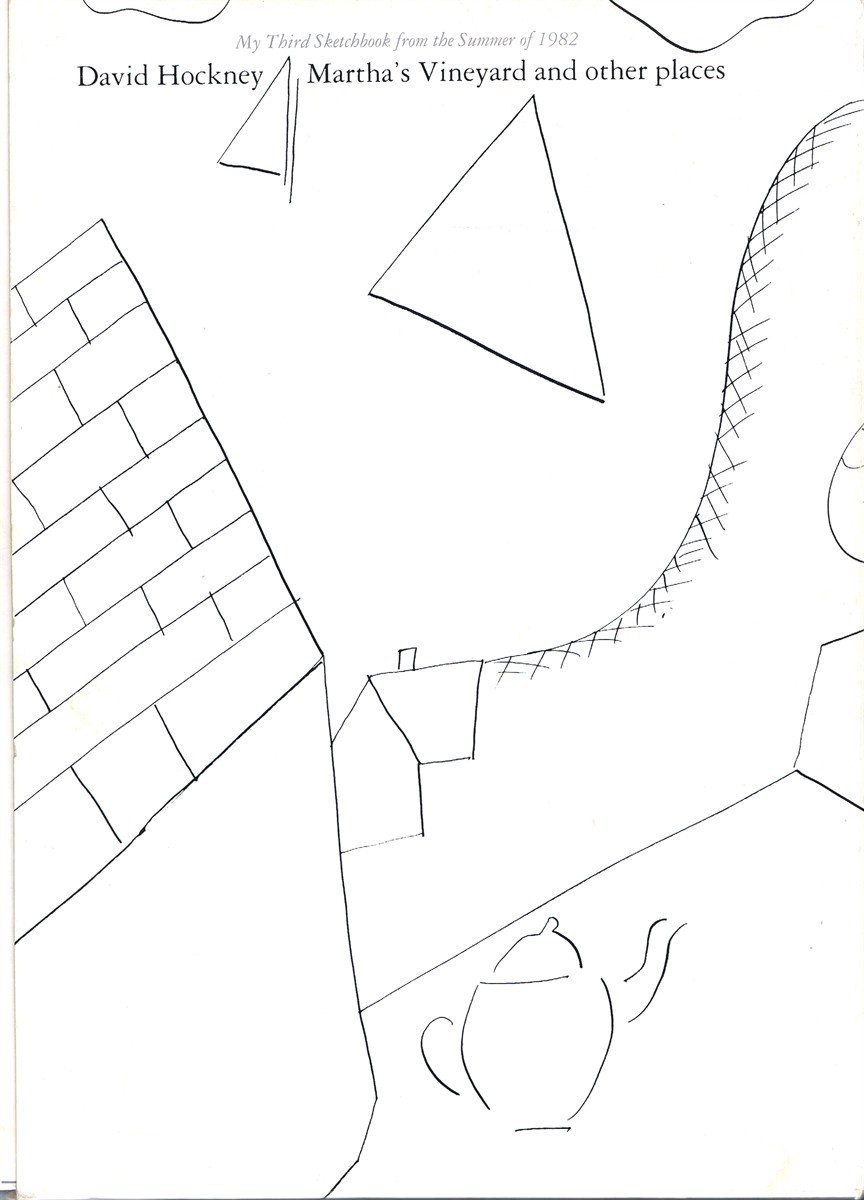 HOCKNEY, DAVID - Martha's Vineyard and Other Places: My Third Sketchbook from the Summer of 1982