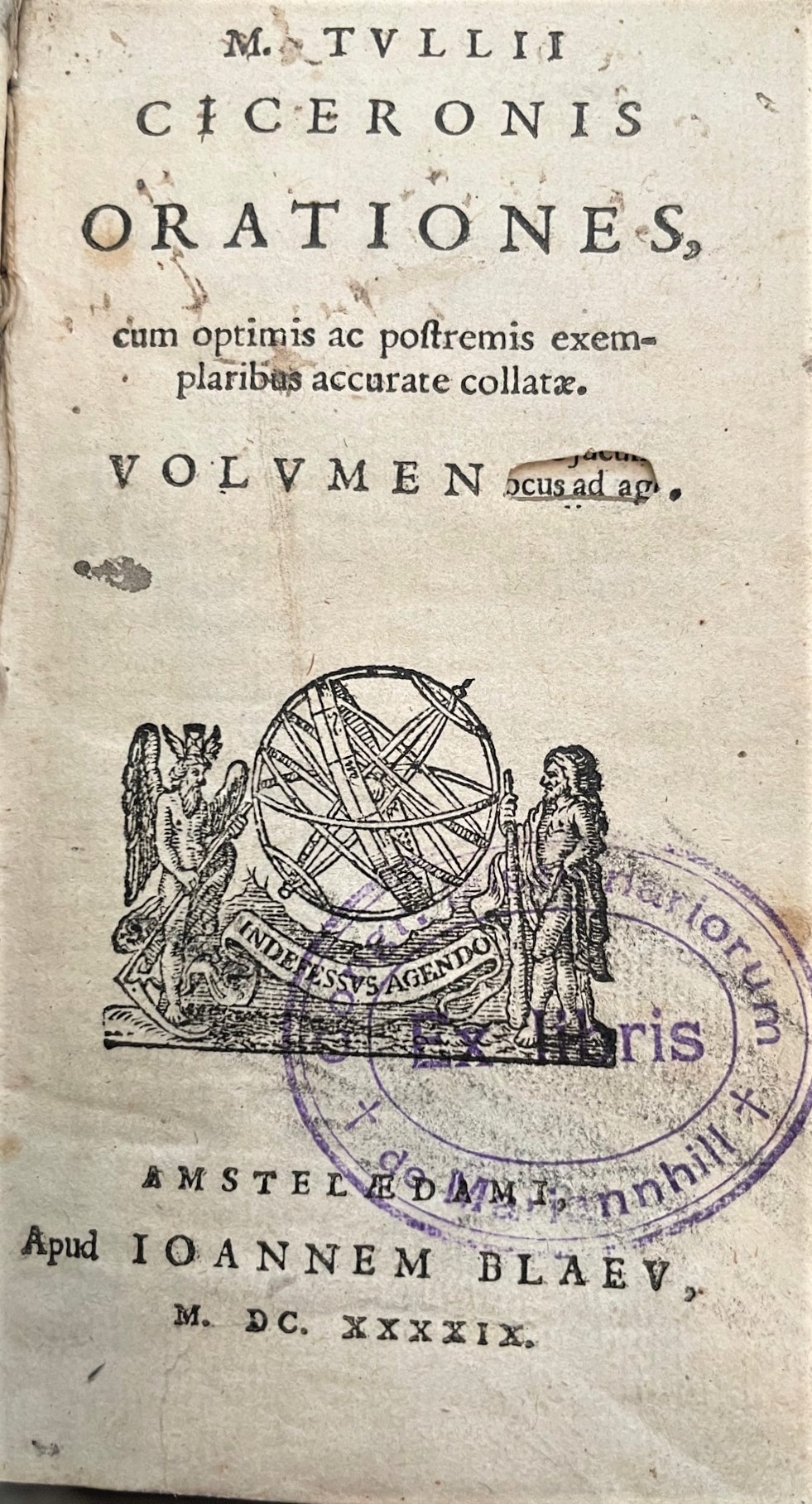 CICERO, MARCUS TULLIUS - M. Tullii Ciceronis Orationes, Cum Optimis Ac Postremis Exemplaribus Accurate Collatae. (Volume Two)
