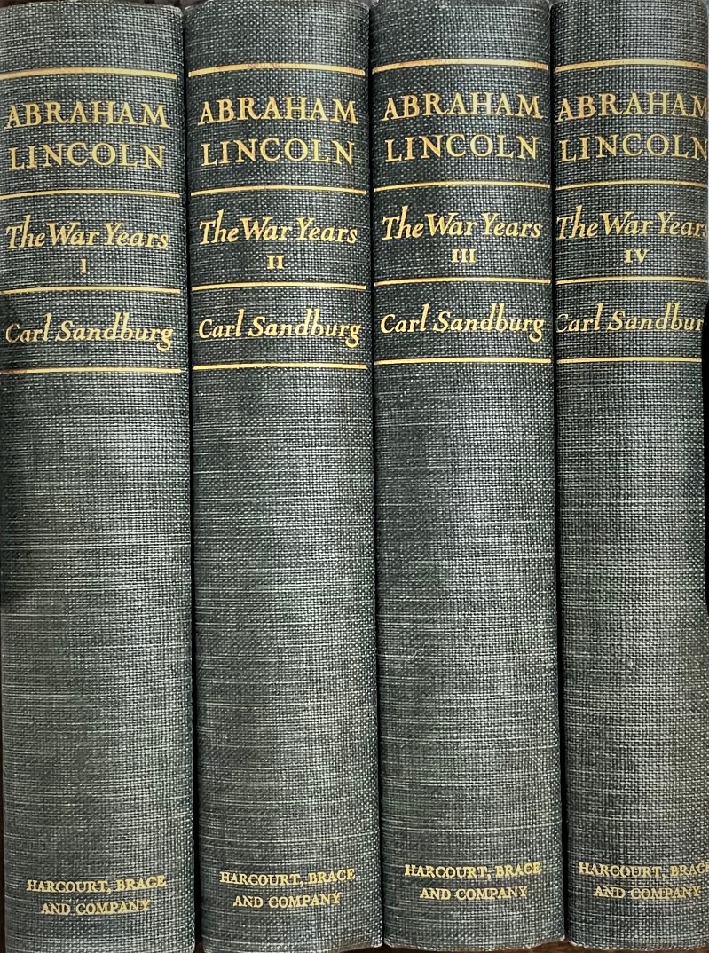 SANDBURG, CARL - Abraham Lincoln: The War Years (Four Volumes, Complete)