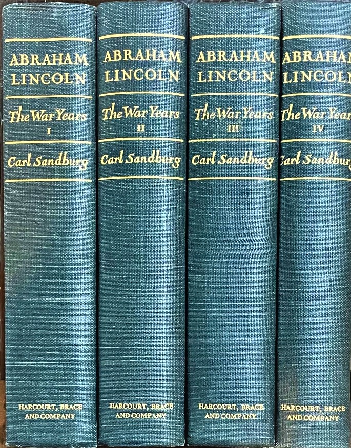 SANDBURG, CARL - Abraham Lincoln: The War Years (Four Volumes, Complete)