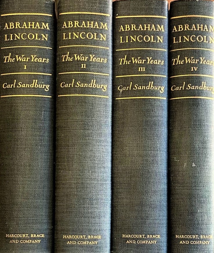 SANDBURG, CARL - Abraham Lincoln: The War Years (Four Volumes, Complete)