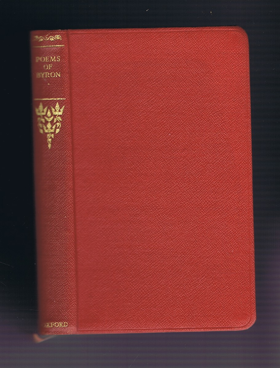 BYRON, GEORGE GORDON, LORD - Selected Poems of Byron