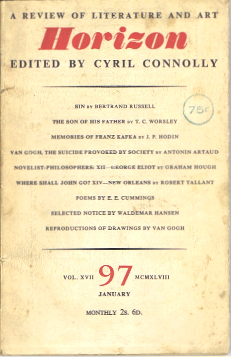 CONNOLLY, CYRIL (ED); BERTRAND RUSSELL; E.E. CUMMINGS; ET AL. - Horizon: A Review of Literature and Art (January, 1948; Vol. 17, No. 97)