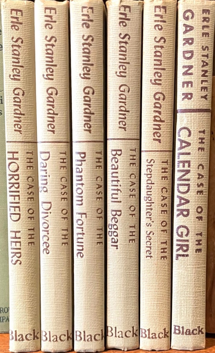 GARDNER, ERLE STANLEY - A Set of Six Erle Stanley Gardner Mysteries: The Case of the Horrified Heirs; the Case of the Daring Divorcee; the Case of the Phantom Fortune; the Cse of the Beautiful Beggar; the Case of the Stepdaughter's Secret; and the Case of the Calendar Girl (Six Volumes)