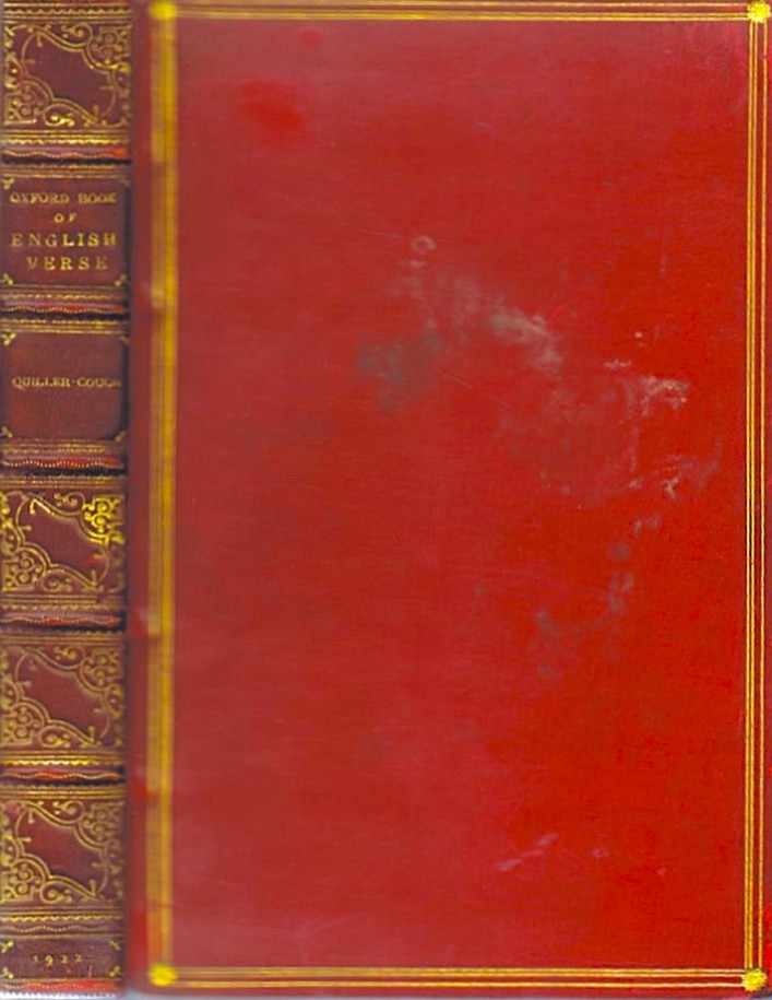 QUILLER-COUCH, ARTHUR (ED) - The Oxford Book of English Verse 1250-1900