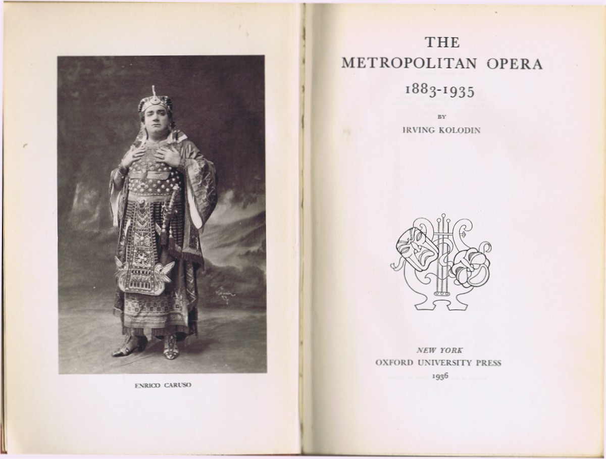 Image for The Metropolitan Opera 1883-1935 The Metropolitan Opera 1883-1935