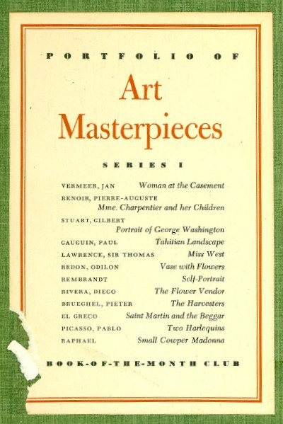 BOOK-OF-THE-MONTH CLUB - Portfolio of Art Masterpieces Series I
