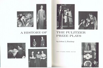 TOOHEY, JOHN L. - A History of the Pulitzer Prize Plays