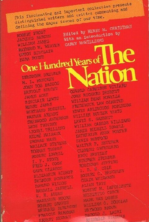 CHRISTMAN, HENRY M. (ED) - One Hundred Years of the Nation: A Centennial Anthology