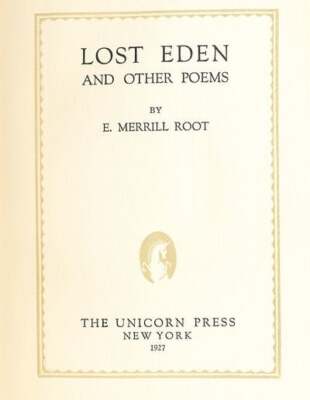 E Merrill Root / Lost Eden and Other Poems - Imagen 1 de 1