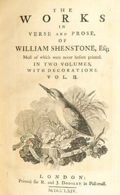 Works in Verse and Prose of William Shenstone Vol I IIIIII - Picture 4 of 9