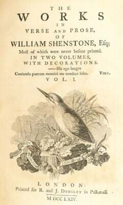 Works in Verse and Prose of William Shenstone Vol I IIIIII - Picture 8 of 9