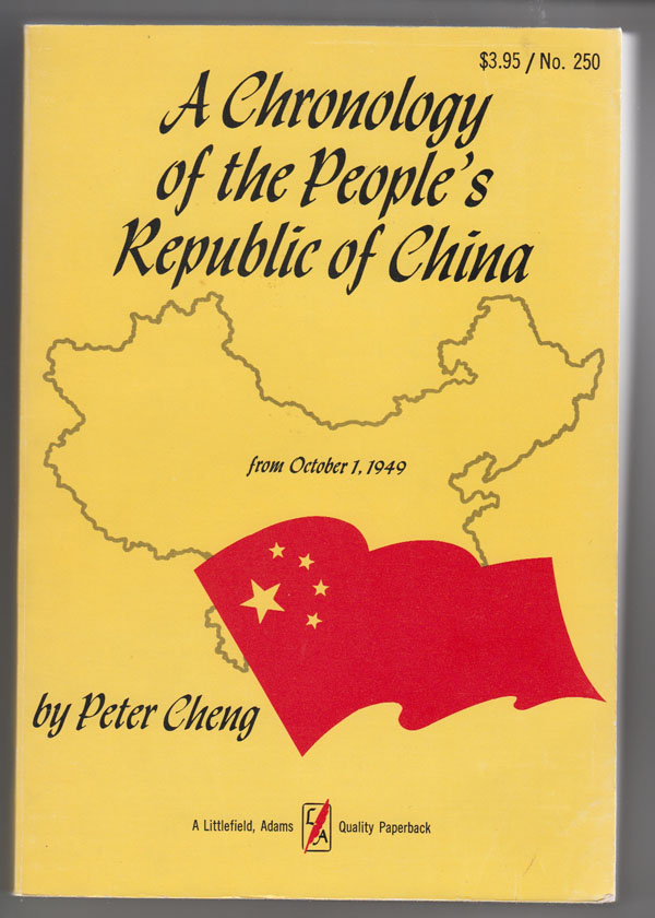Image for A Chronology of the People's Republic of China from October 1, 1949