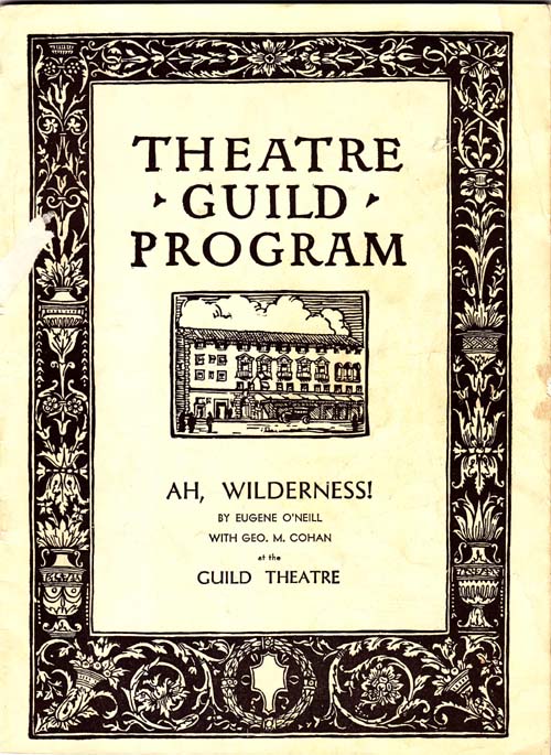 Image for Theatre Guild Program for Ah, Wilderness, with George M. Cohan