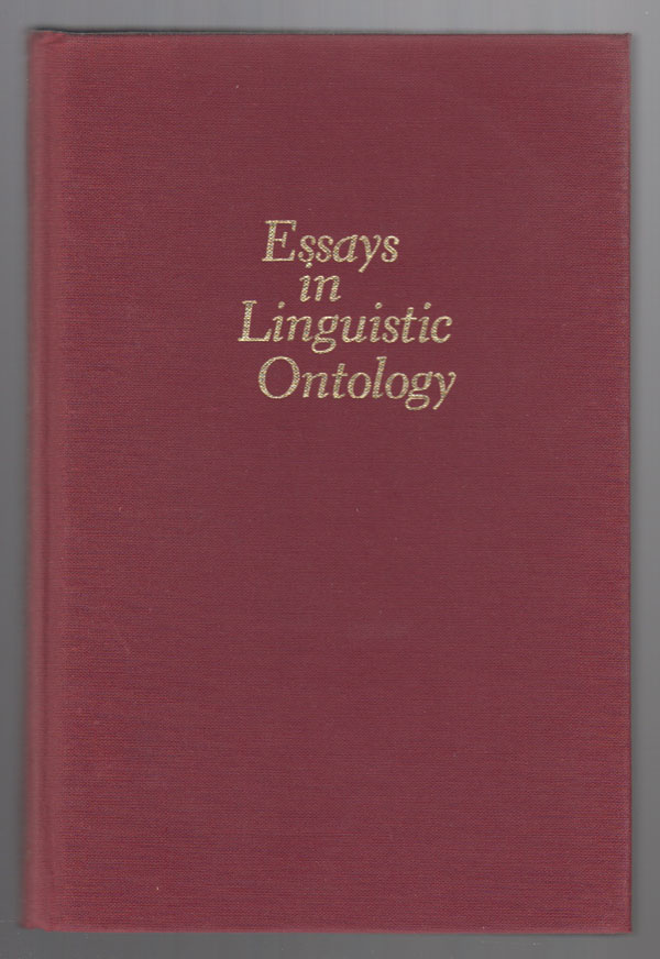 Image for Essays in Linguistic Ontology