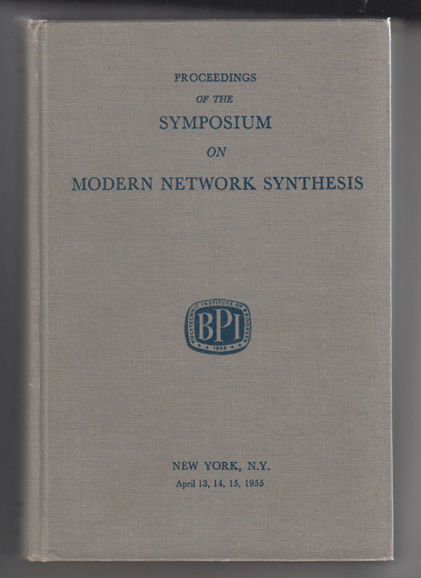 Image for Proceedings of the Symposium on Modern Network Synthesis (New York, April 13-15,1955)