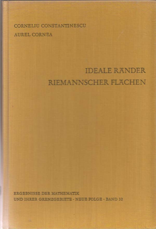 Image for Ideale Rnder Riemannscher Flchen