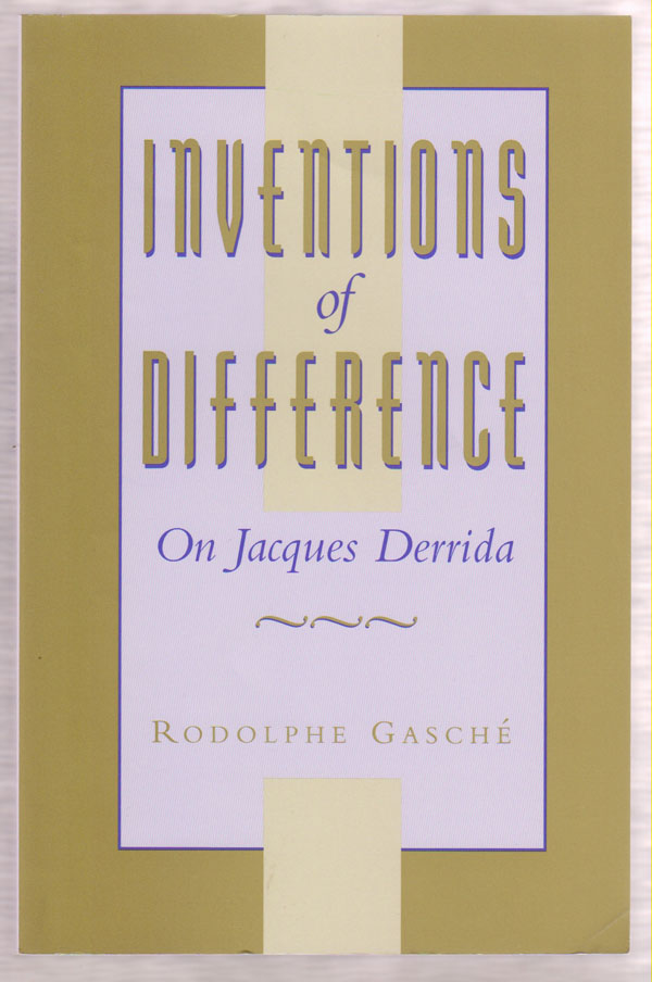 Image for Inventions of Difference: on Jacques Derrida