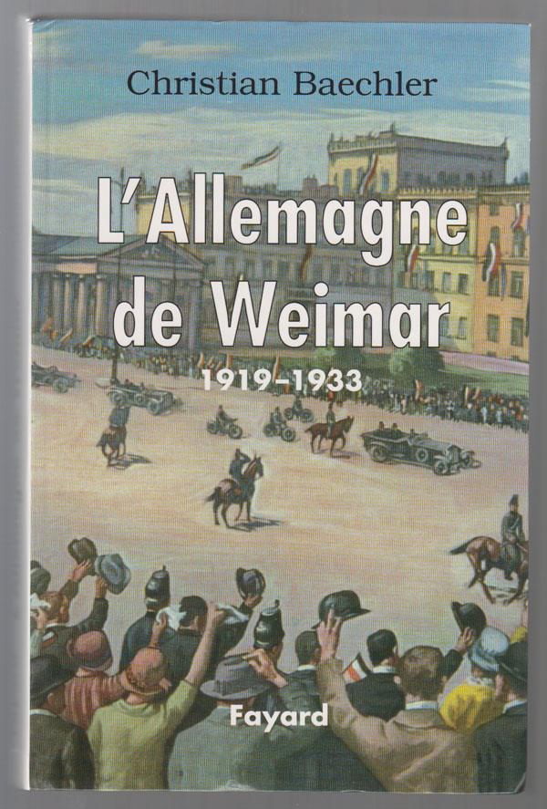 Image for L'Allemagne De Weimar 1919-1933