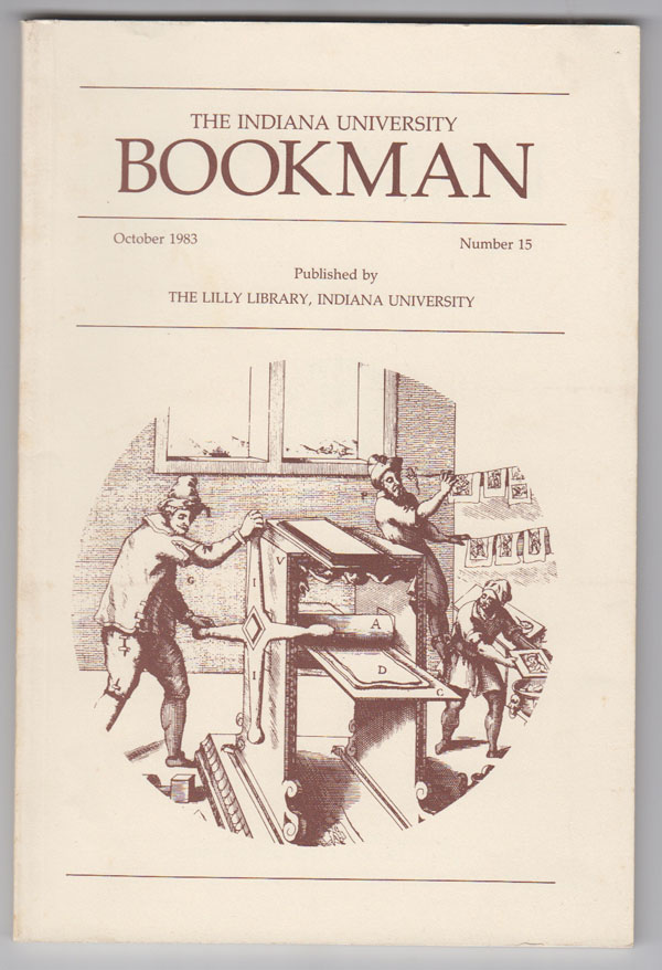 Image for Film Studies Collections in the Lilly Library, Indiana University (Indiana University Bookman, October 1983, No. 15