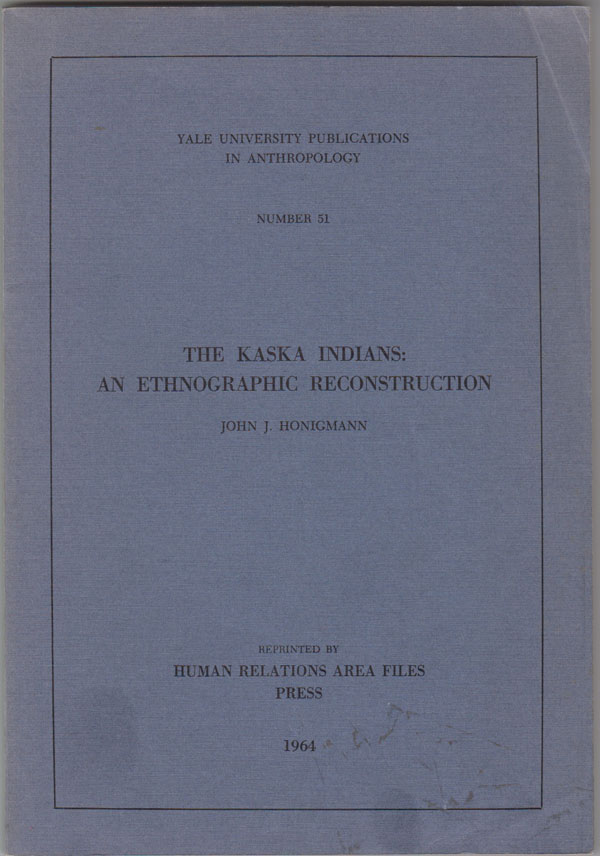 Image for The Kaska Indians: an Ethnographic Reconstruction