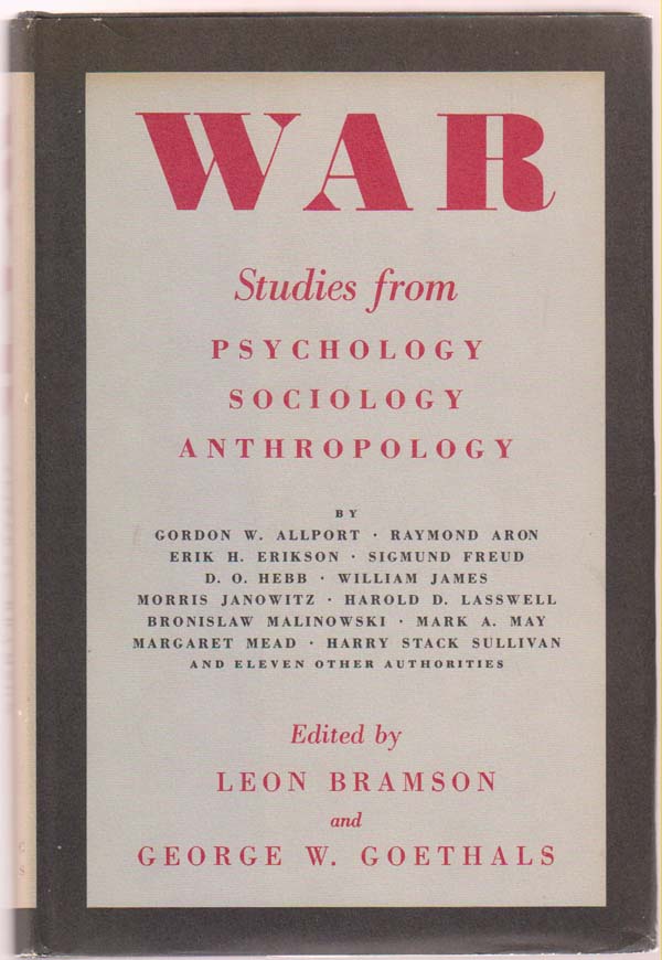 Image for War: Studies from Psychology, Sociology and Anthropology