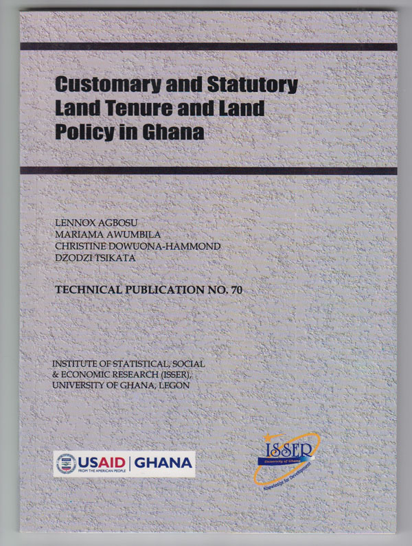 Image for Customary and Statutory Land Tenure and Land Policy in Ghana
