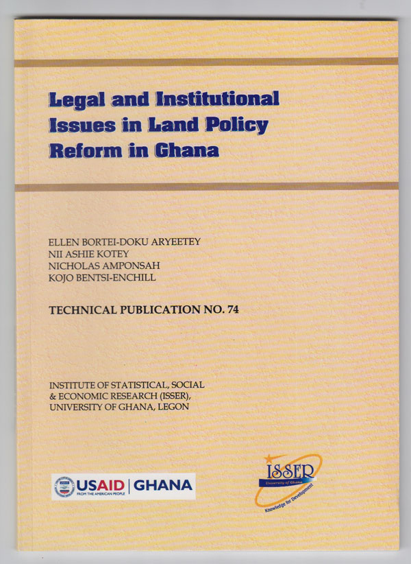 Image for Legal and Institutional Issues in Land Policy Reform in Ghana Technical Publication No. 74