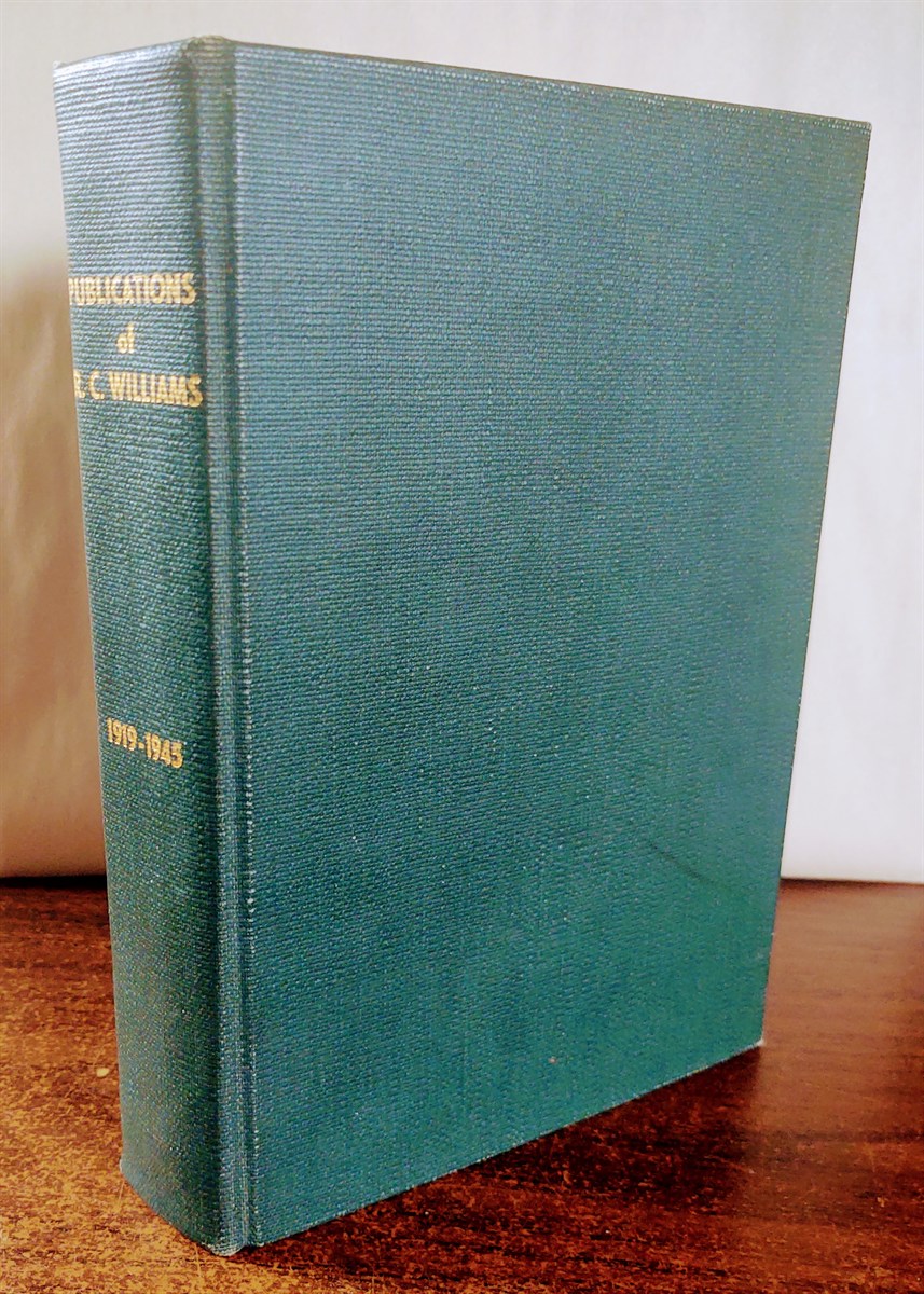 Williams, R. C. - Publications of R.C. Williams 1919- 1945 [Public Health].