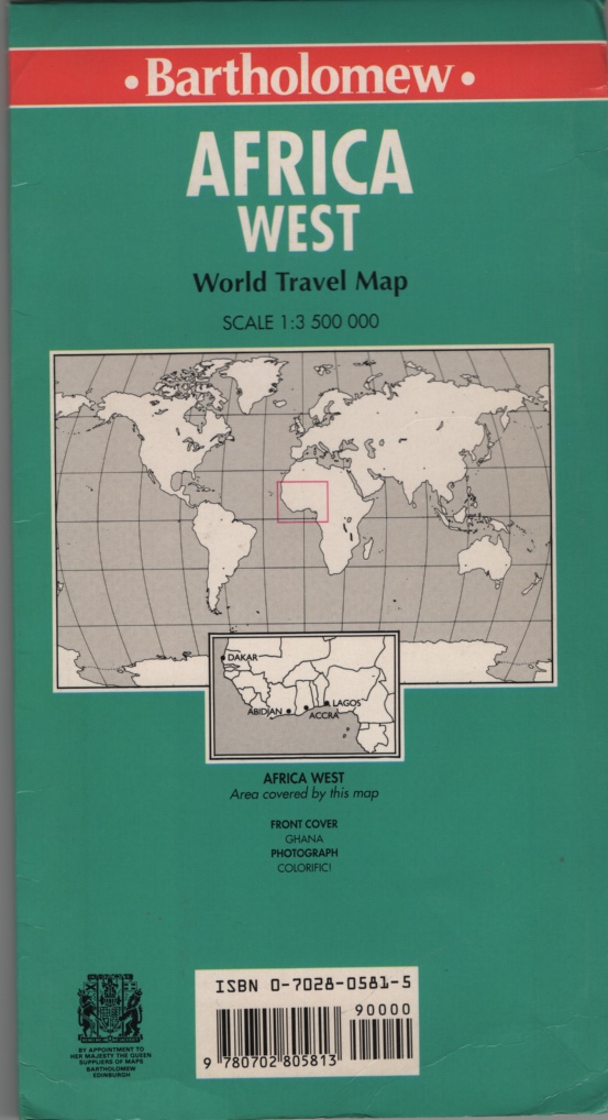 Image for Africa West: World Travel Map