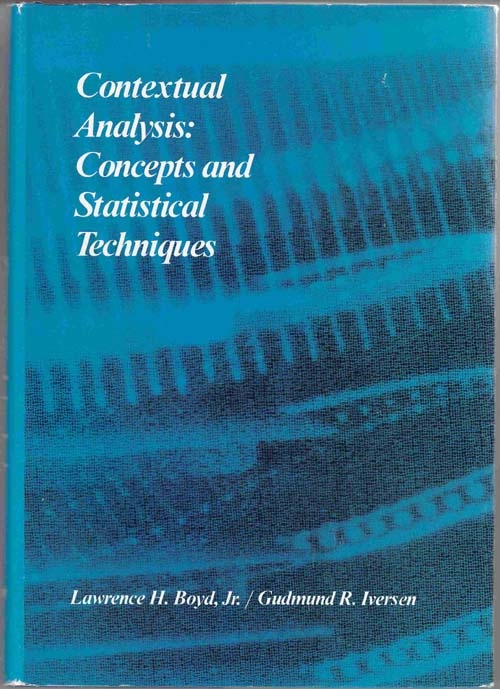 Image for Contextual Analysis: Concepts and Statistical Techniques