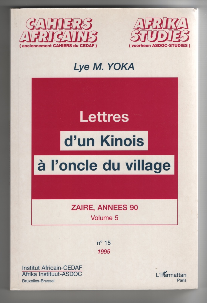 Image for Lettres D'Un Kinois  L'Oncle Du Village (French Edition)  Zaire, Annees 90 Volume 5