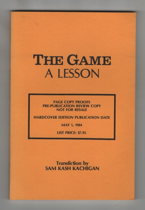 Image for The Game: a Lesson