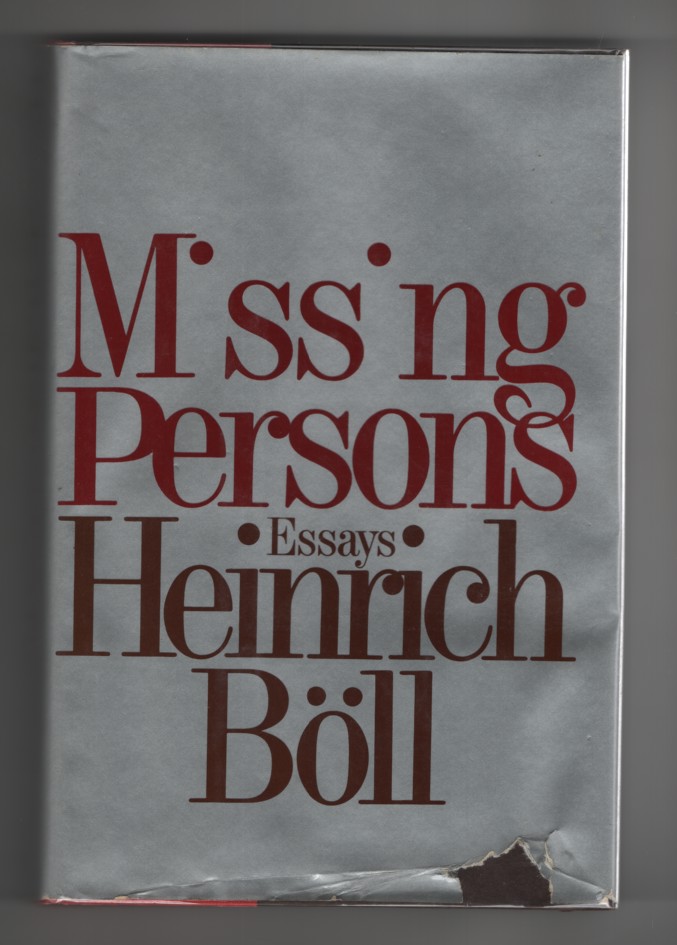 Image for Missing Persons and Other Essays