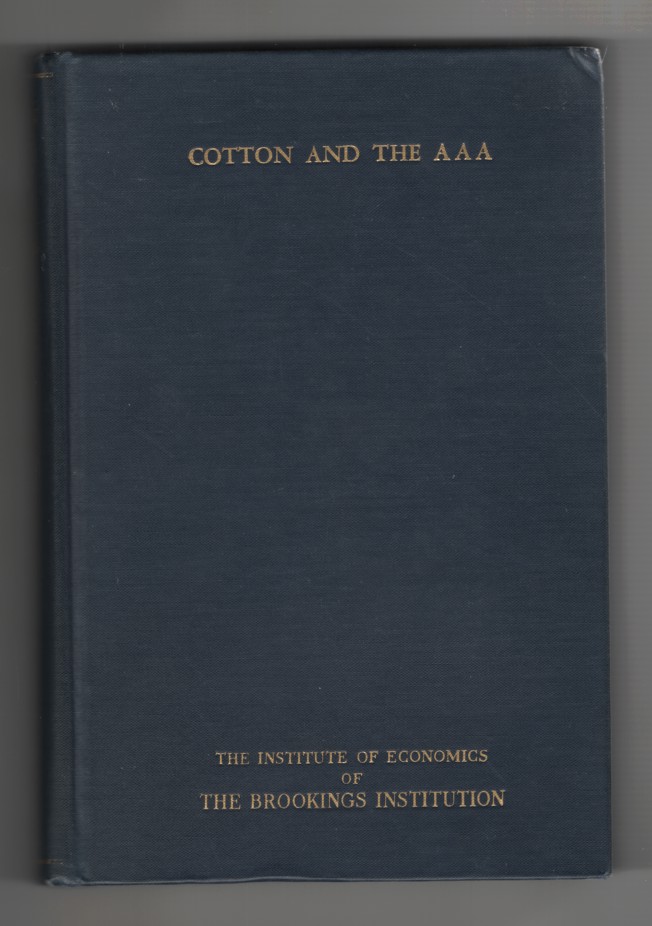 Richards, Henry I. - Cotton and the Aaa.
