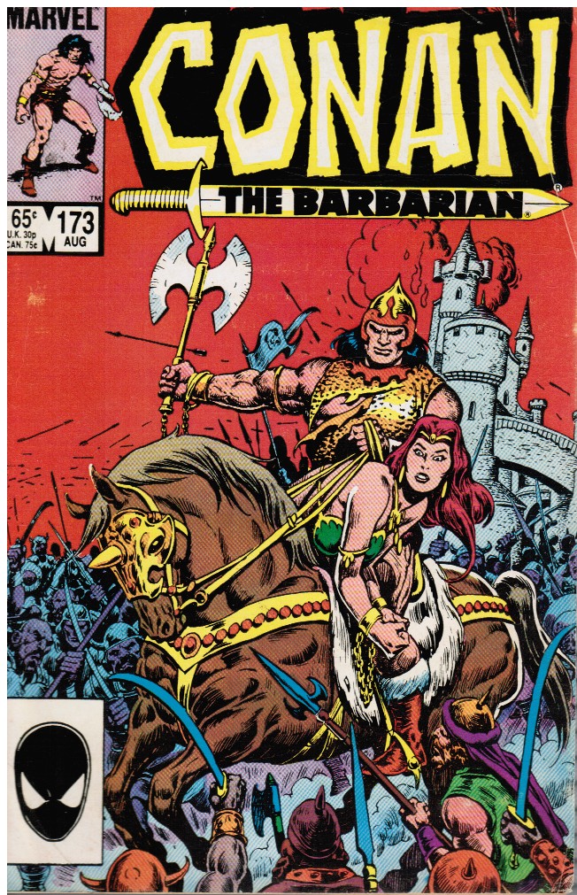 JIM OWSLEY, WRITER; LARRY HAMA, EDITOR; JIM SHOOTER, EDITOR-IN-CHIEF - Conan the Barbarian #173