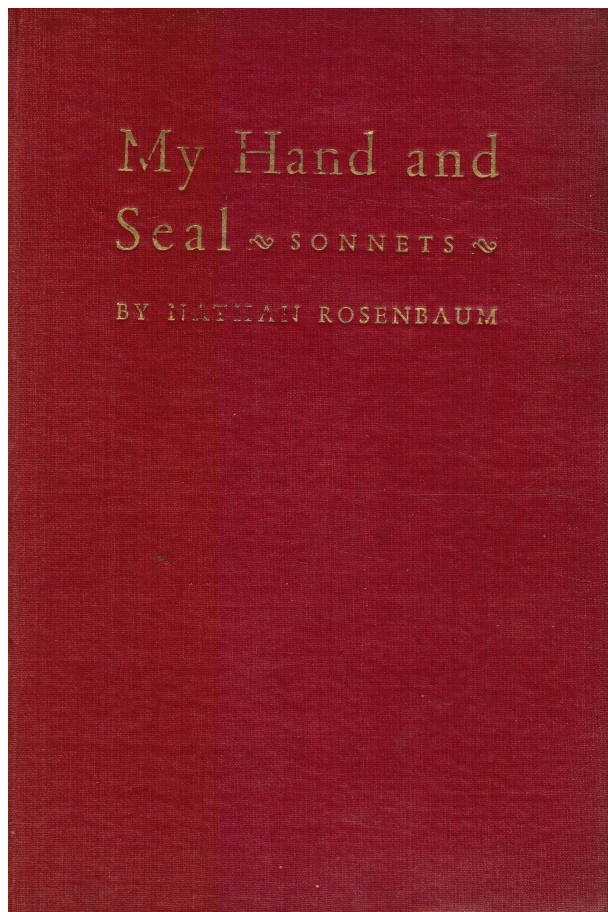ROSENBAUM, NATHAN - My Hand and Seal