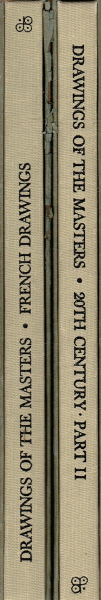 JOHNSON, UNA E; JEAN VALLERY-RADOT - 2 Volumes: French Drawings and 20th Century Drawings in Slipcases