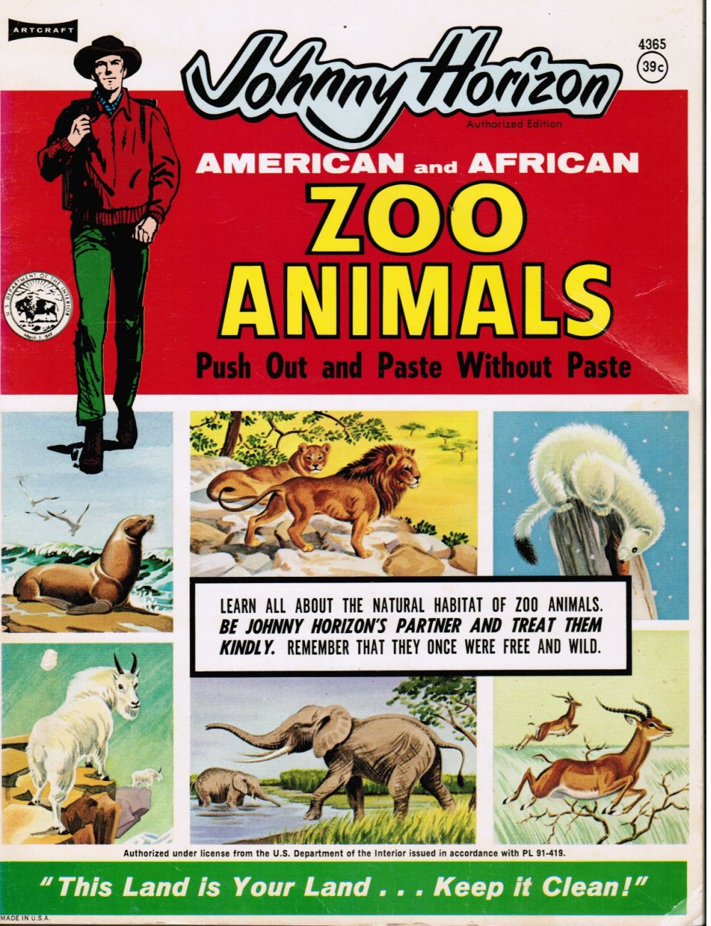 ARTCRAFT - Johnny Horizon : American and African Zoo Animals