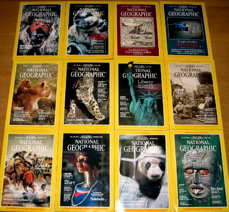 EDITORS, NATIONAL GEOGRAPHIC - National Geographic 1986 (January - December) 12 Issues