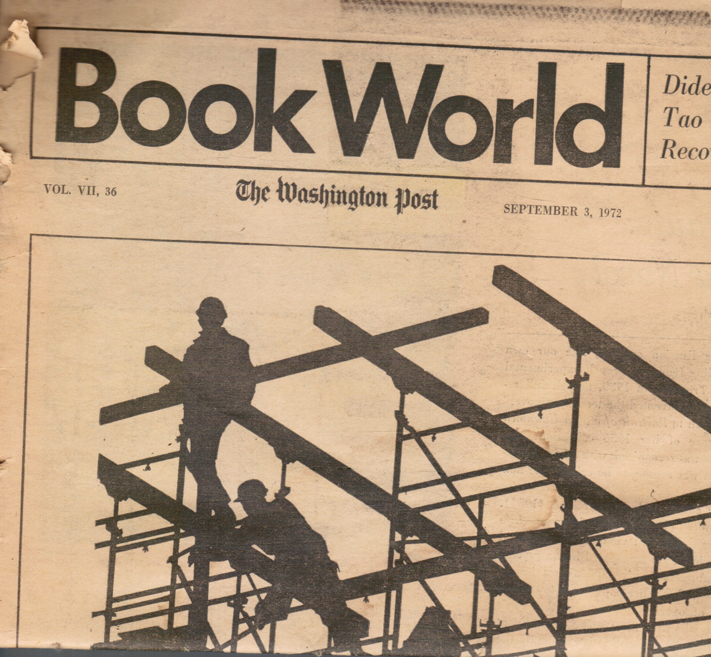 WASHINGTON POST - Book World: The Washington Post : September 3, 1972 a E Hotchner