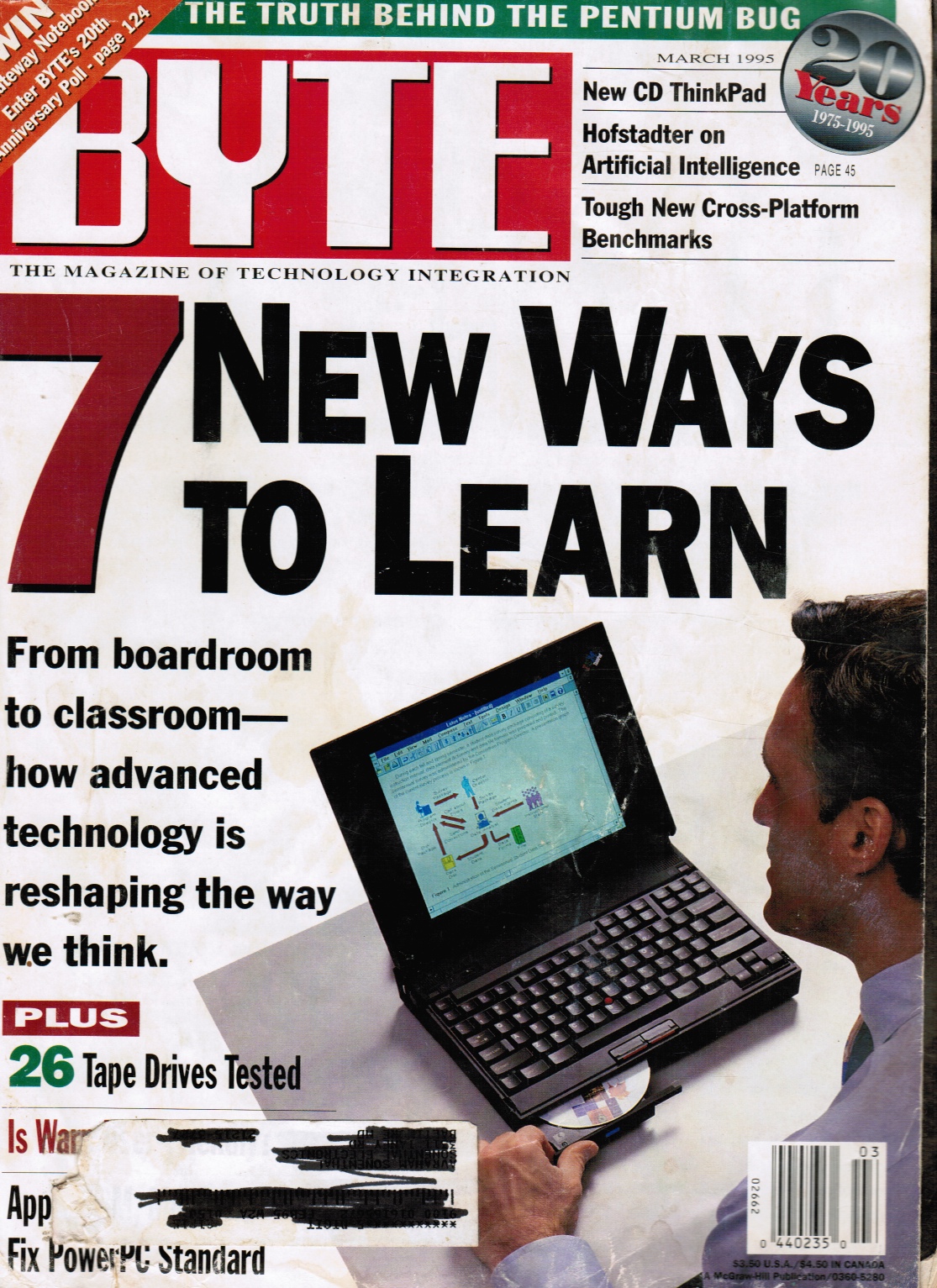 NEEDLEMAN, RAPHAEL (EDITOR-IN-CHIEF) - Byte Magazine March 1995, Volume 20, No 3