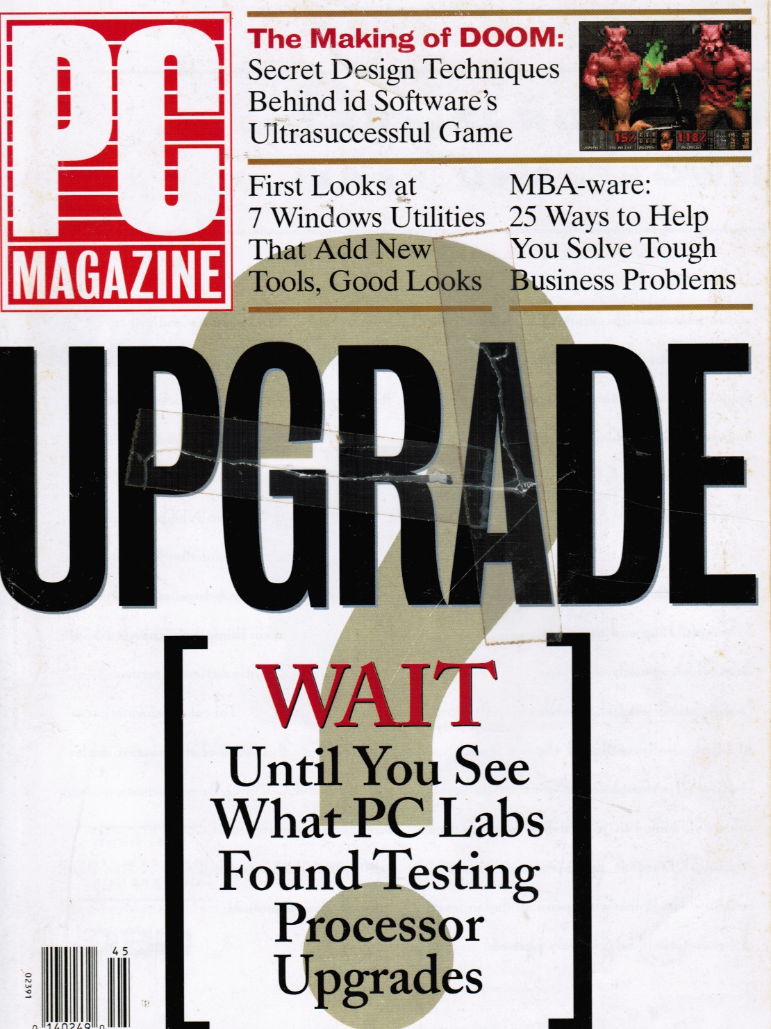 ROBIN RASKIN, EDITOR; MICHAEL J. MILLER, EDITOR-IN-CHIEF - Pc Magazine: Vol 13, No. 19, November 8, 1994 the Making of Doom