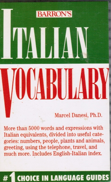 DANESI, MARCEL PH.D. - Italian Vocabulary