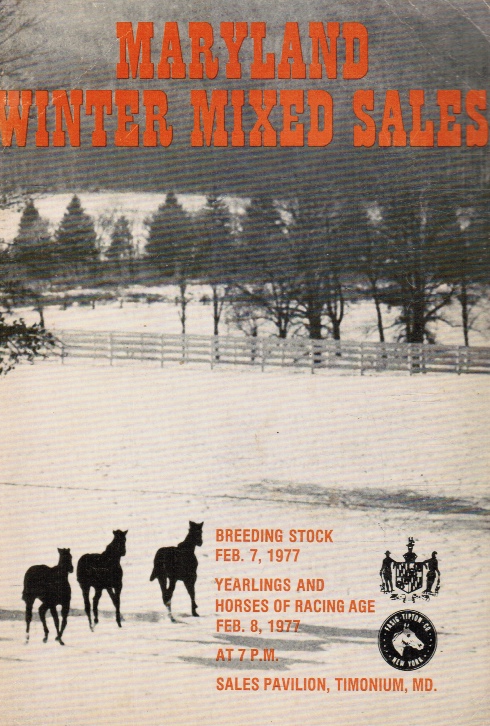 FASIG-TIPTON EDITORS - Maryland Winter Mixed Sales Horse Breeders