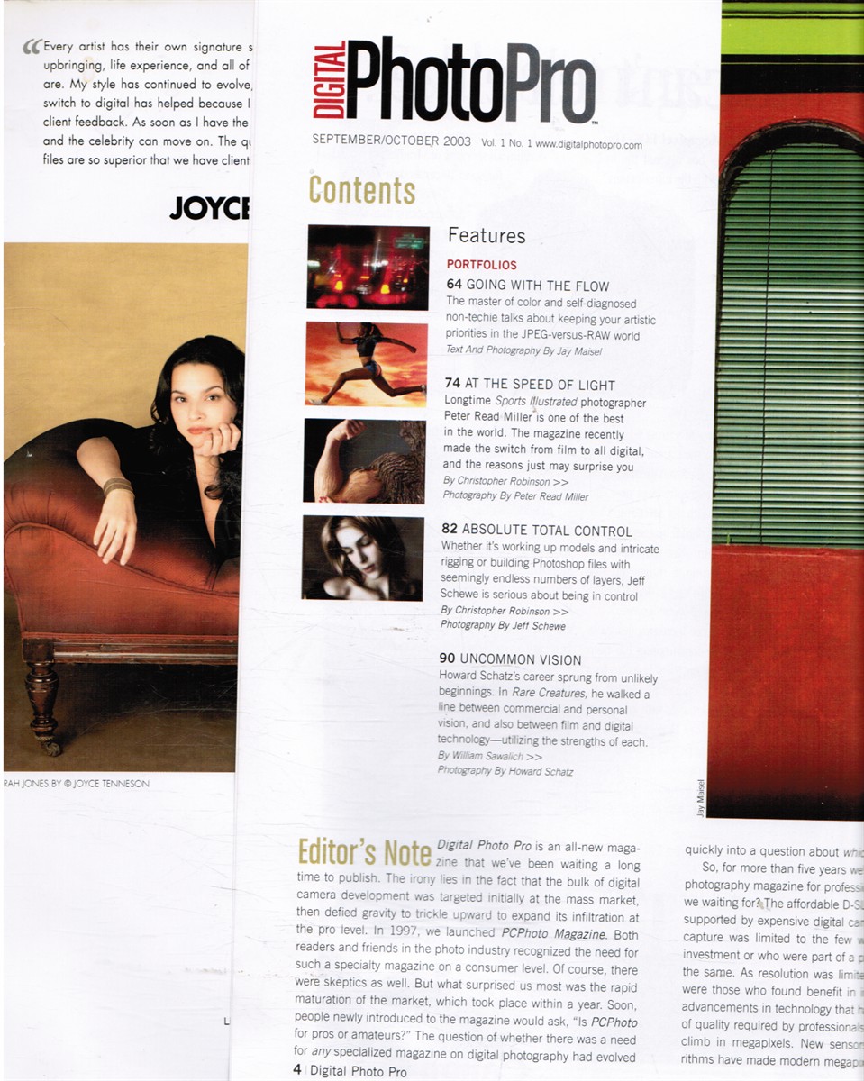 STEVEN D. WERNER, EDITOR-IN-CHIEF - Digital Photopro Magazine: September/October 2003 Danielle Farrell, Cover
