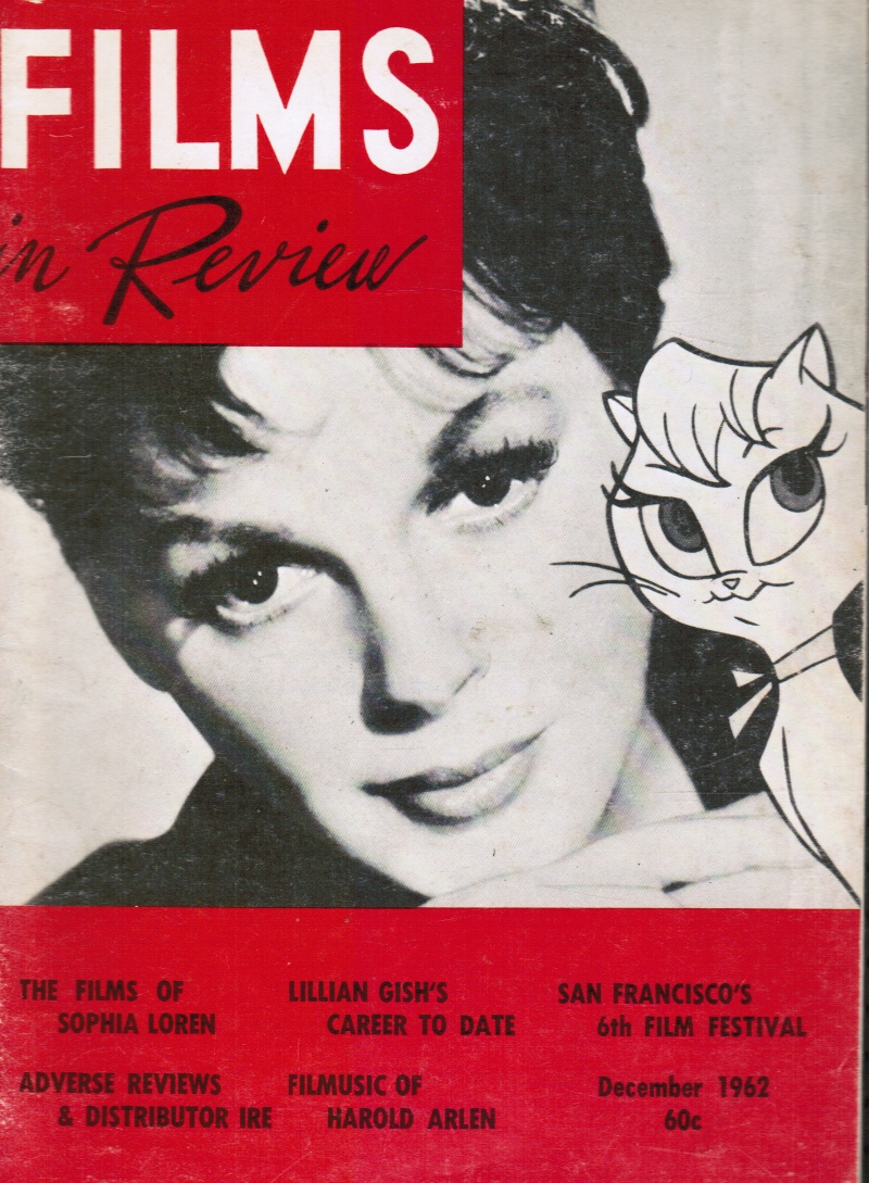 HART, HENRY (ED) - Films in Review: December, 1962 Judy Garland, Cover