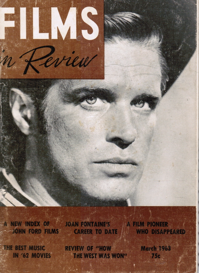HART, HENRY (ED) - Films in Review: March 1963 George Peppard (Cover) Joan Fontaine