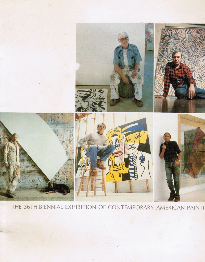 CORCORAN GALLERY OF ART - The 36th Biennial Exhibition of Contemporary American Painting: Willem de Kooning, Jasper Johns, Ellsworth Kelly, Roy Lichtenstein, Robert Rauschenberg