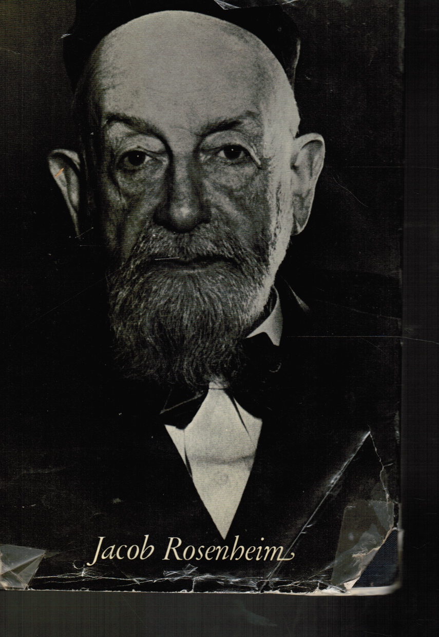 ROSENHEIM, JAKOB - Erinnerungen, 1870-1920: Herausgegeben Von Den Literarischen Nachlassverwaltern Heinrich Eisemann Und Herbert N. Kruskal